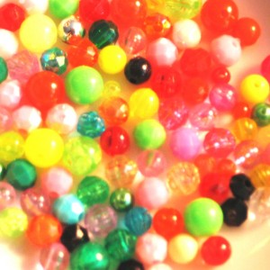 4 mm and 6 mm Mixed Colors Beads
