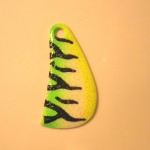 Special Painted, Hatchet, Size 4, Glow Green Firetiger
